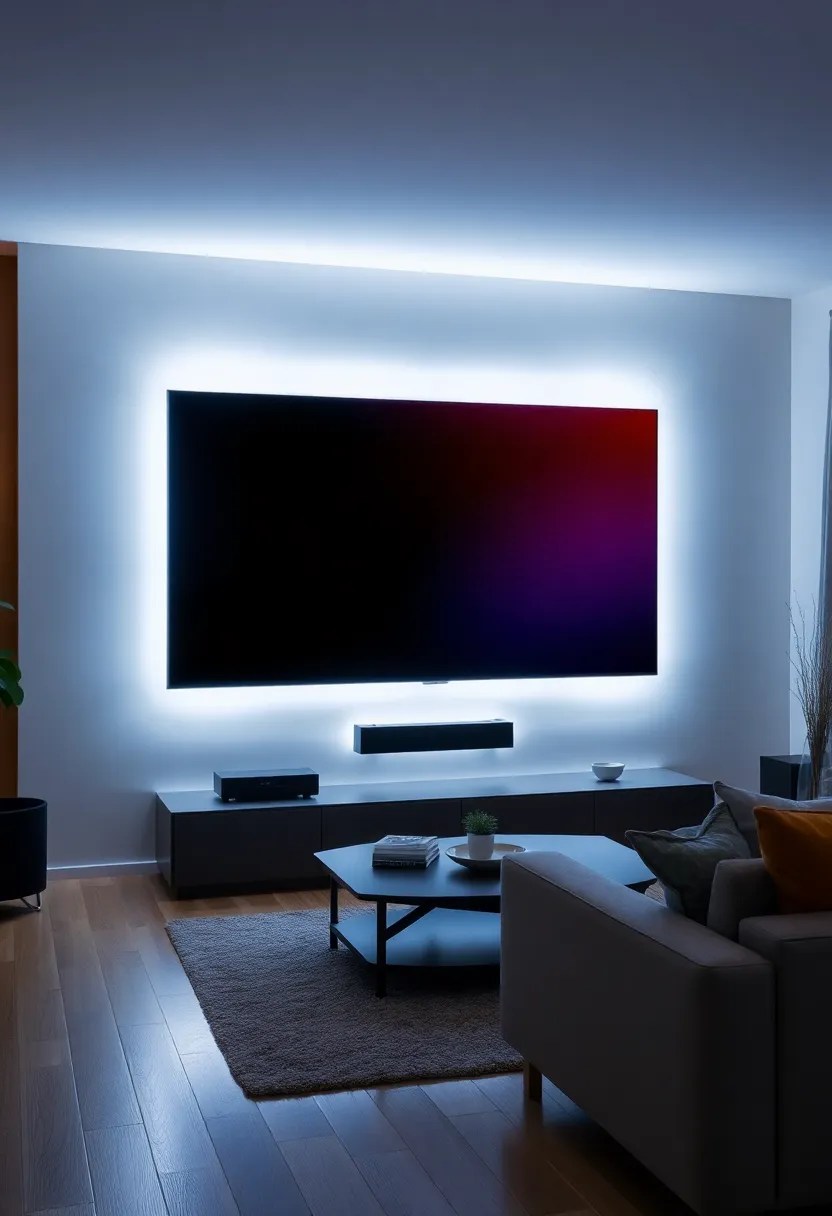 10 DIY TV Wall Panels You Can Build This Weekend (And Impress Your Friends!) - 10. LED Backlit Panel