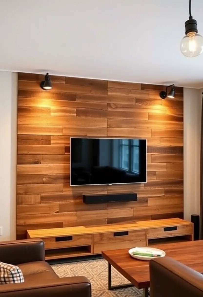 10 DIY TV Wall Panels You Can Build This Weekend (And Impress Your Friends!) - 4. Pallet Wood Paneling