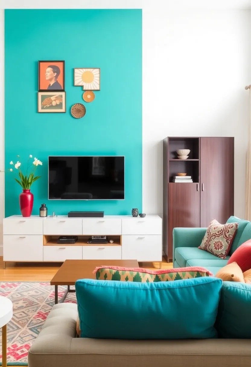 10 DIY TV Wall Panels You Can Build This Weekend (And Impress Your Friends!) - 5. Painted Accent Wall