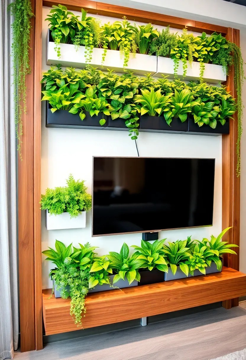 10 DIY TV Wall Panels You Can Build This Weekend (And Impress Your Friends!) - 6. Vertical Garden Wall