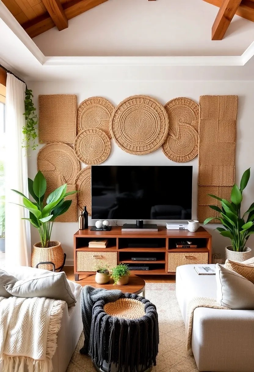 10 DIY TV Wall Panels You Can Build This Weekend (And Impress Your Friends!) - 8. Woven Wall Panels