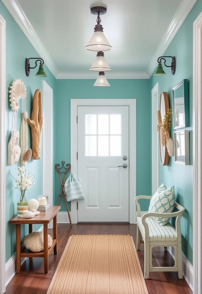12 Stylish Hallway Accent Colours That'll Make Your Home Trendy (Warning: #8 Is Bold!) - 10. Cool Mint