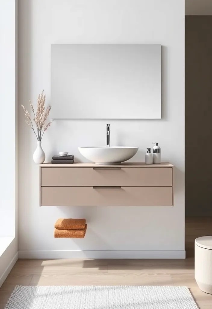 14 Bathroom Renovation Tips That Will Save You Thousands (You Won't Believe #3!) - 9. Consider a Floating Vanity