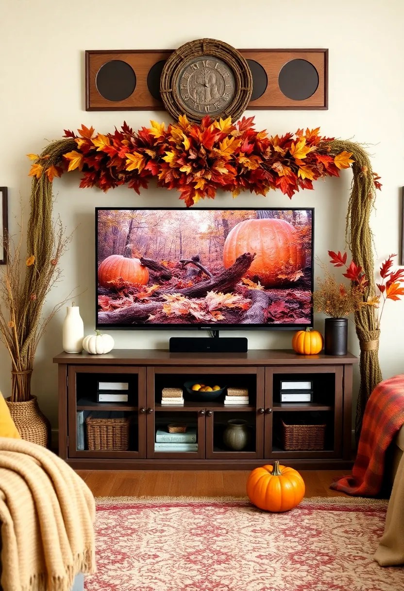 14 Family Media Wall Ideas That’ll Make Movie Nights Epic! (Don’t Miss #9!) - 14. Seasonal Decor Changes