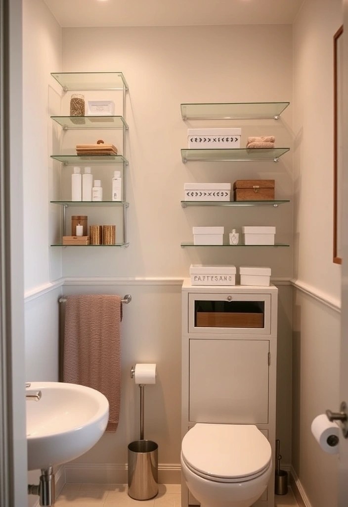 15 Minimalist Small Bathroom Ideas That Will Maximize Your Space (Wait Until You See #8!) - 3. Vertical Storage Solutions: Utilize Every Inch