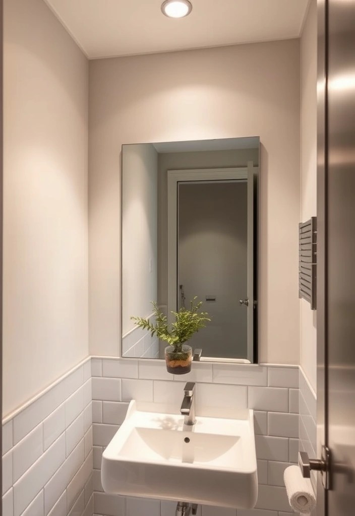 15 Minimalist Small Bathroom Ideas That Will Maximize Your Space (Wait Until You See #8!) - 9. Smart Lighting: Illuminate Intelligently