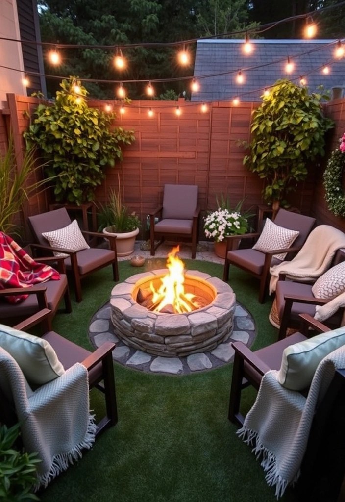 16 Garden Decor Ideas That'll Make Your Small Garden a Showstopper! (Don't Miss #3!) - 10. Fire Pits: Warmth and Ambiance
