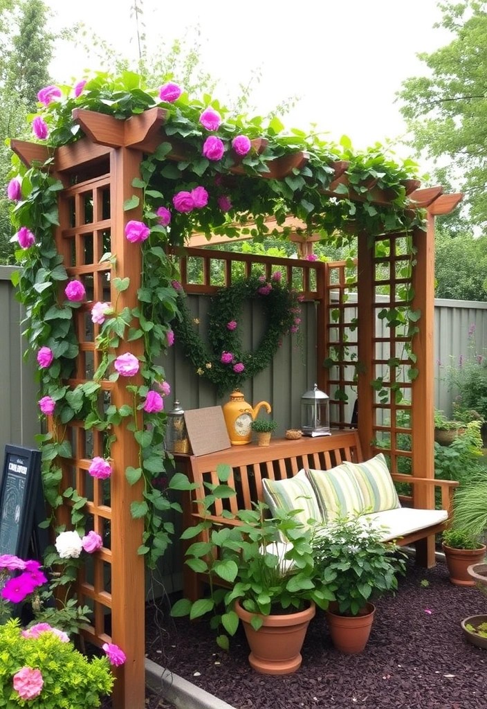 16 Garden Decor Ideas That'll Make Your Small Garden a Showstopper! (Don't Miss #3!) - 11. Garden Trellis: Vertical Interest