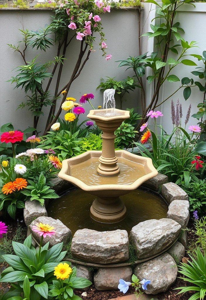 16 Garden Decor Ideas That'll Make Your Small Garden a Showstopper! (Don't Miss #3!) - 14. Water Features: Soothing Serenity