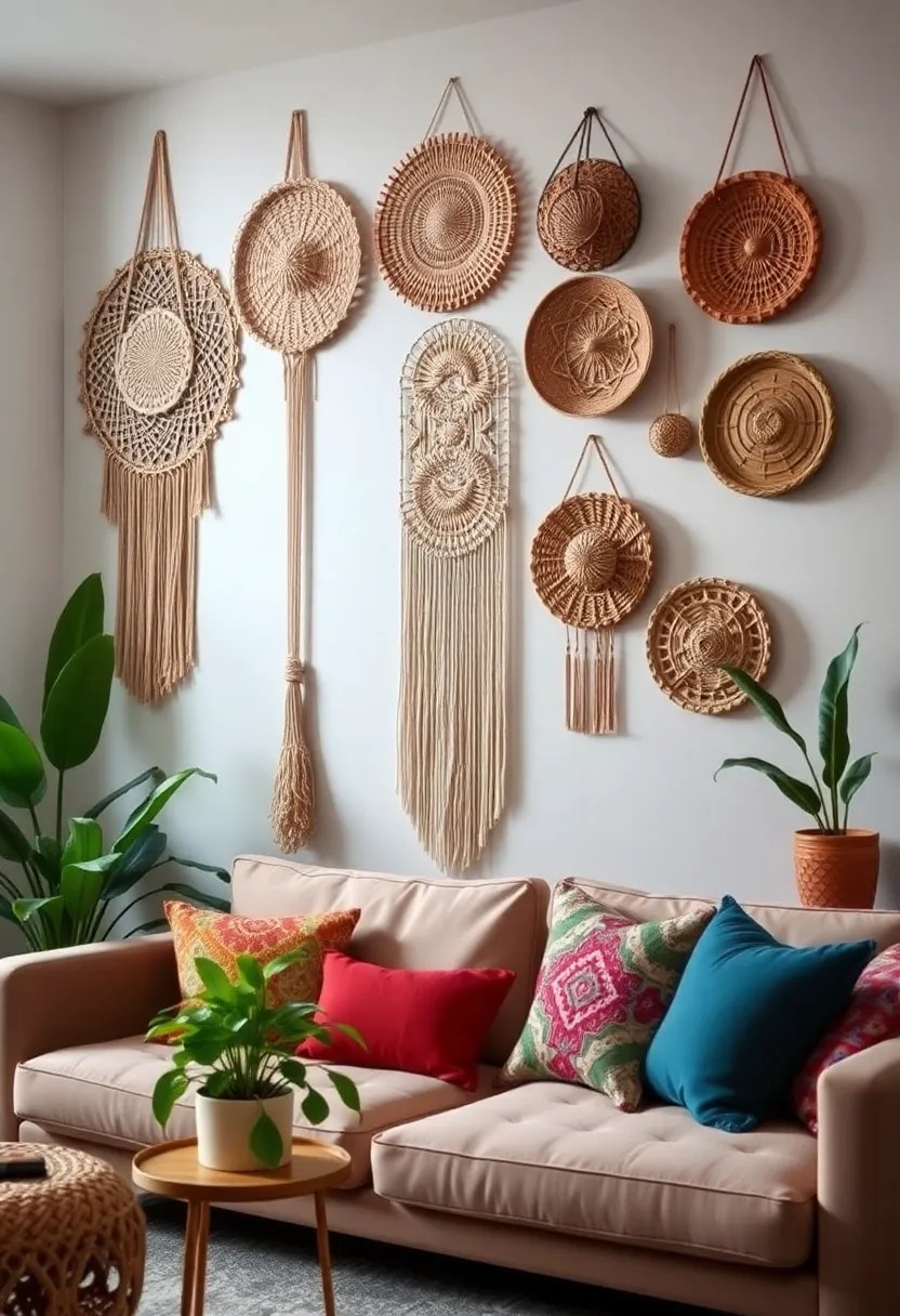 16 Wall Decor Hacks to Personalize Your Space (And #3 Is a Total Game Changer!) - 15. Incorporate Textures with Wall Hangings
