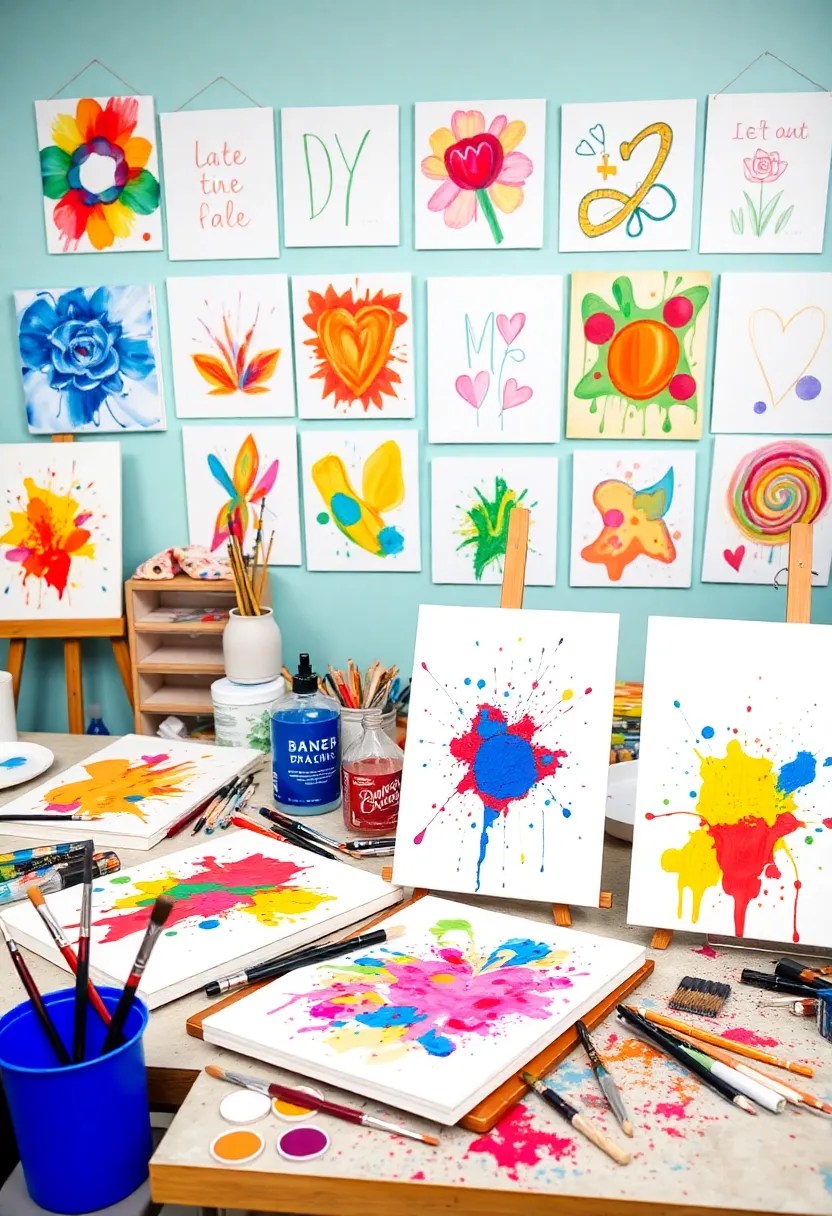 16 Wall Decor Hacks to Personalize Your Space (And #3 Is a Total Game Changer!) - 4. DIY Art Projects