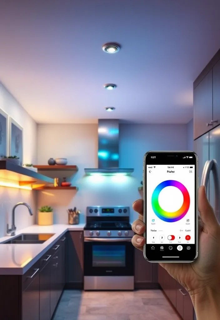 18 Kitchen Lighting Ideas That Will Transform Your Space into a Dream! - 6. Smart Lighting Solutions