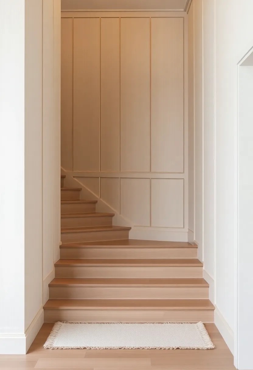 18 Modern Stair Panelling Ideas That Elevate Any Space (Don't Miss #3!) - 12. Minimalist Approach