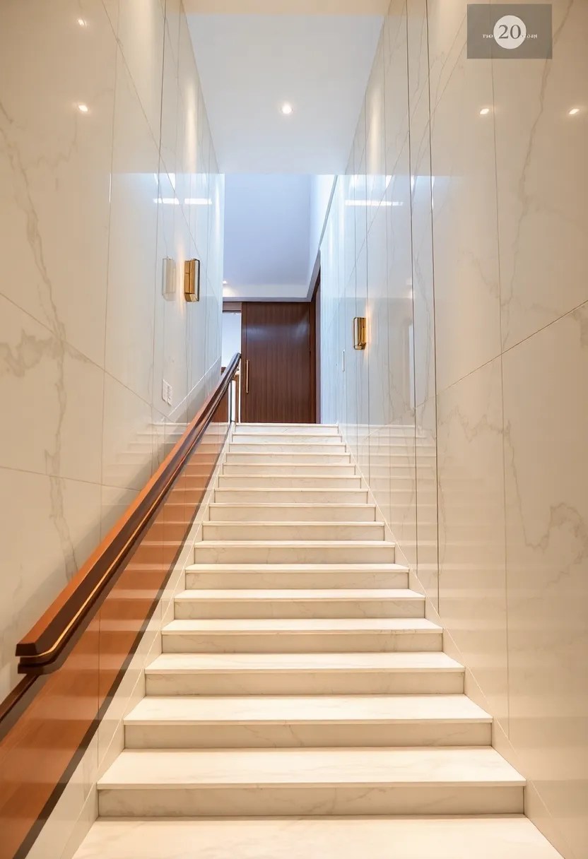 18 Modern Stair Panelling Ideas That Elevate Any Space (Don't Miss #3!) - 18. Luxurious Finishes