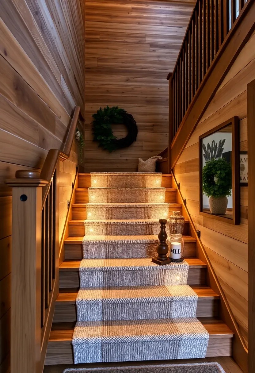 18 Modern Stair Panelling Ideas That Elevate Any Space (Don't Miss #3!) - 8. Rustic Barn Wood