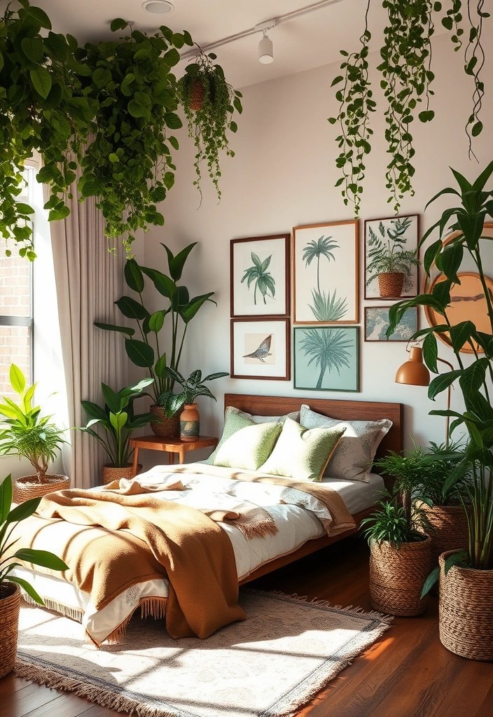 20 Colorful Bedroom Ideas That Will Infuse Your Space with Life—You Won't Believe #14! - 13. Urban Jungle