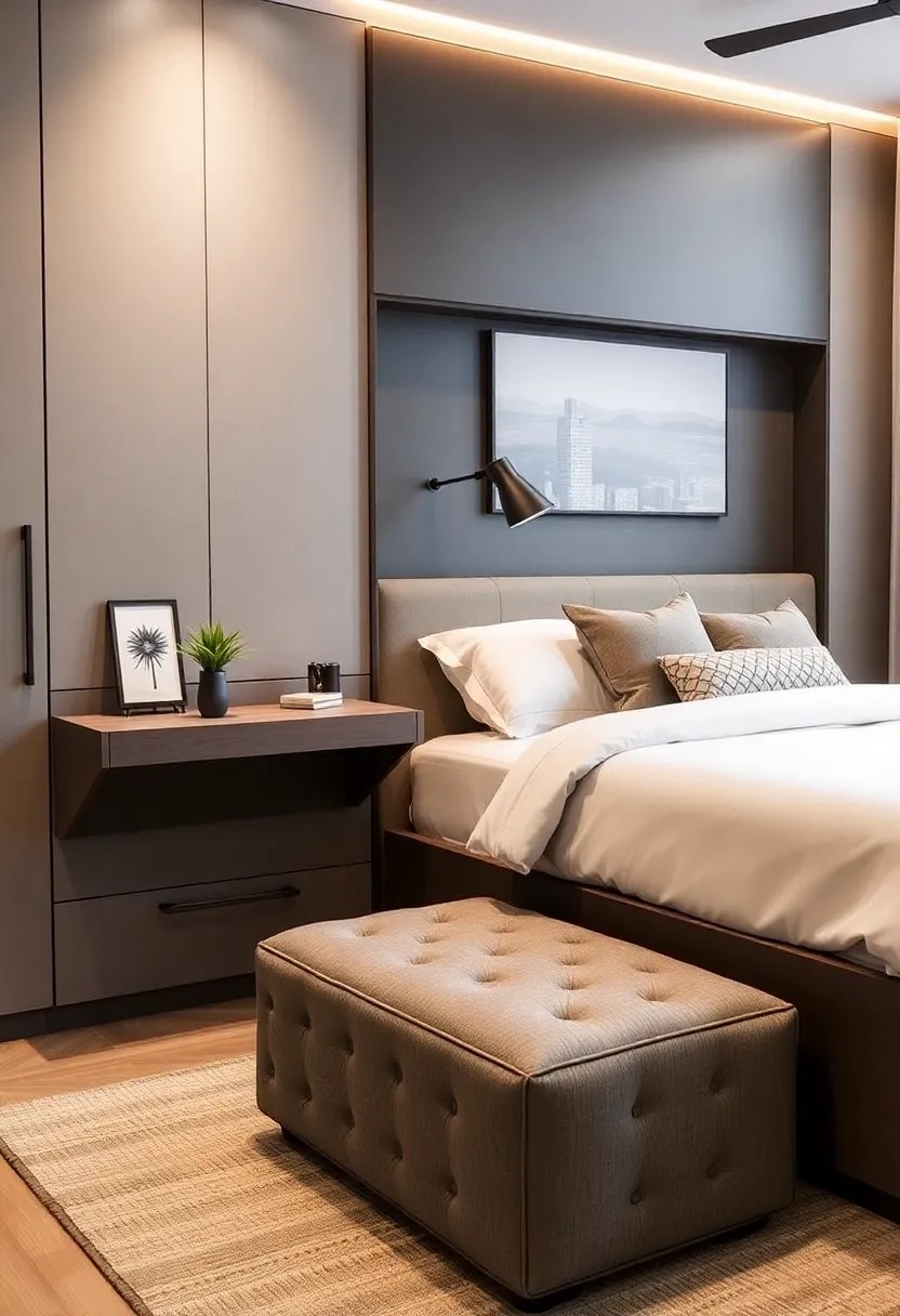 20 Comfy Bedroom Ideas That'll Make You Feel Like You're in a Luxury Hotel! - 12. Multi-Functional Furniture