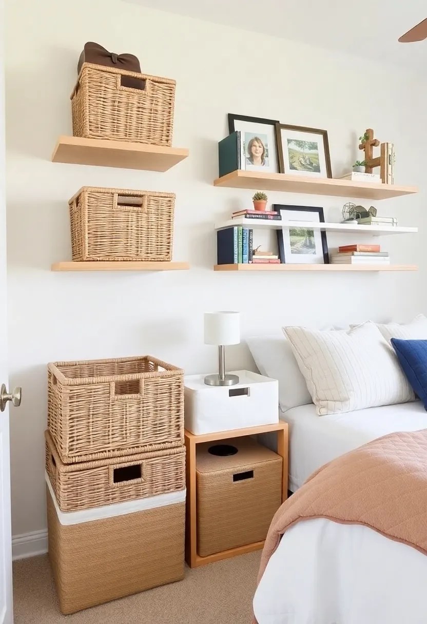 20 Comfy Bedroom Ideas That'll Make You Feel Like You're in a Luxury Hotel! - 14. Stylish Storage Solutions