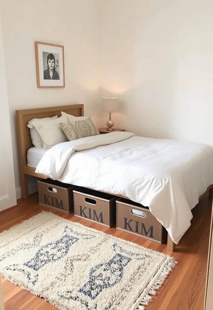 20 Small Bedroom Designs That Maximize Space (You’ll Want to Copy #11!) - 1. Under-Bed Storage Solutions