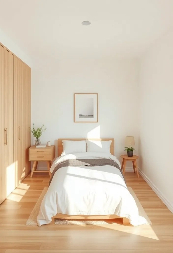 20 Small Bedroom Designs That Maximize Space (You’ll Want to Copy #11!) - 11. Minimalist Decor