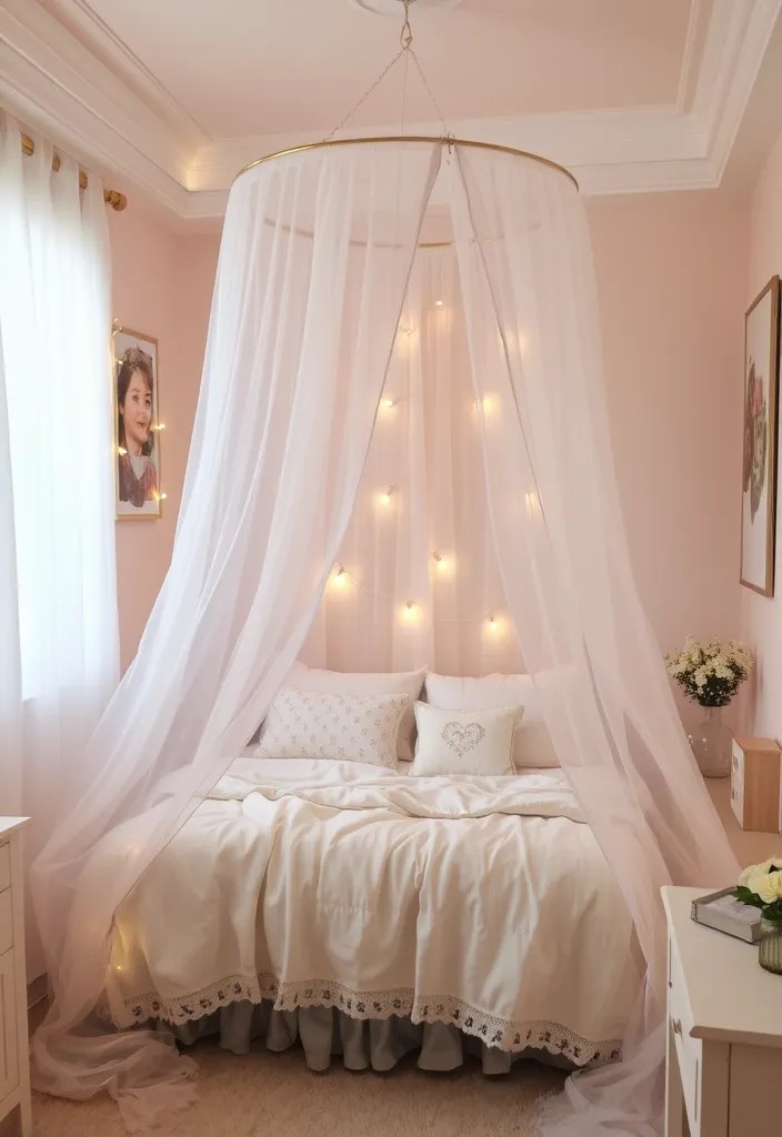 20 Small Bedroom Designs That Maximize Space (You’ll Want to Copy #11!) - 19. Personalized Bed Canopies
