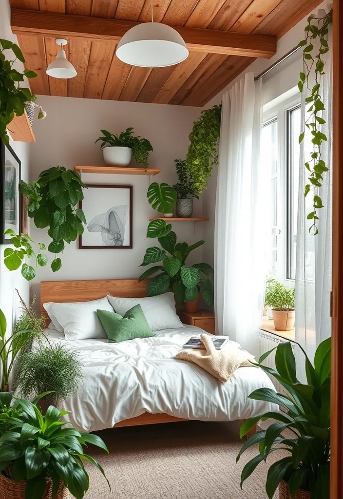 20 Small Bedroom Designs That Maximize Space (You’ll Want to Copy #11!) - 20. Incorporate Nature