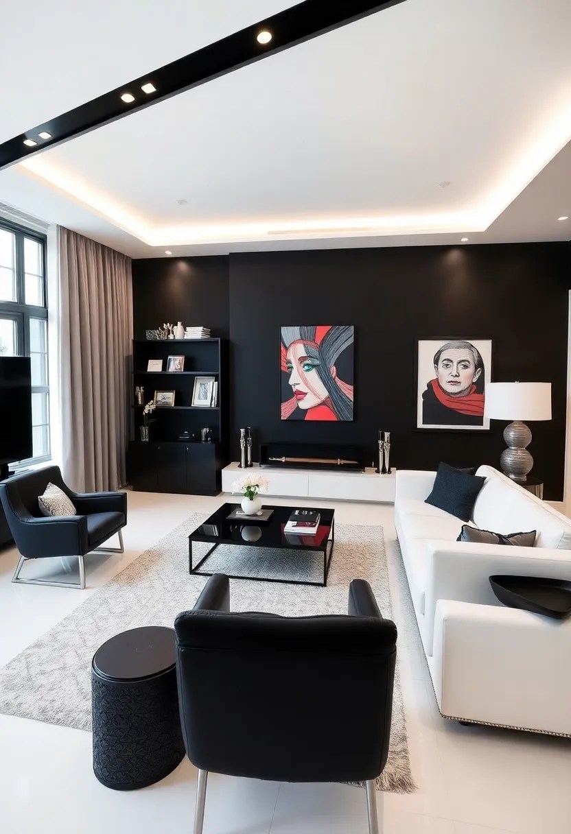 21 DIY Color Palette Ideas That Will Transform Your Home Without Breaking the Bank! - 11. Modern Monochrome: Black, White, and Gray