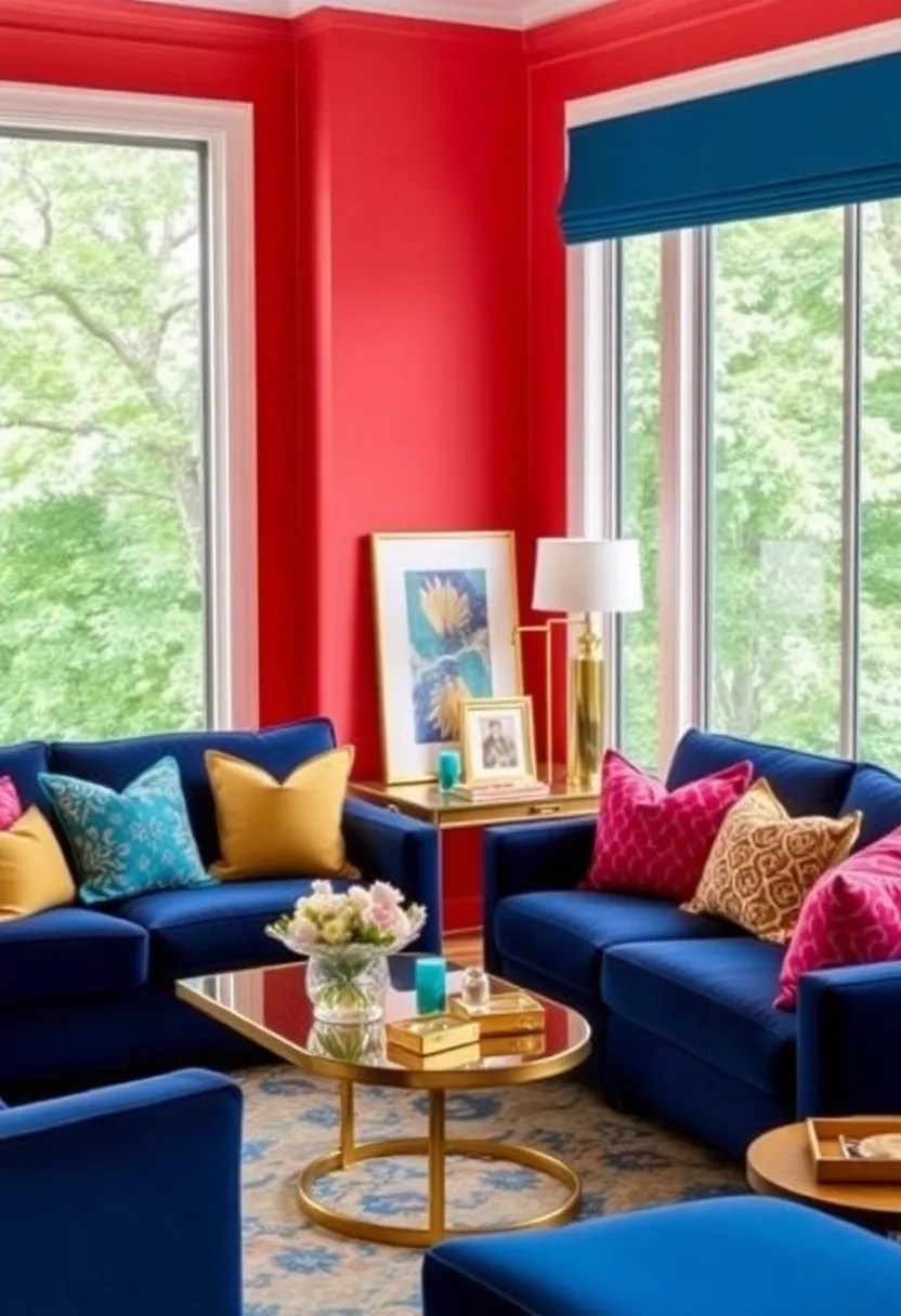 21 DIY Color Palette Ideas That Will Transform Your Home Without Breaking the Bank! - 2. Bold and Bright: Coral and Navy