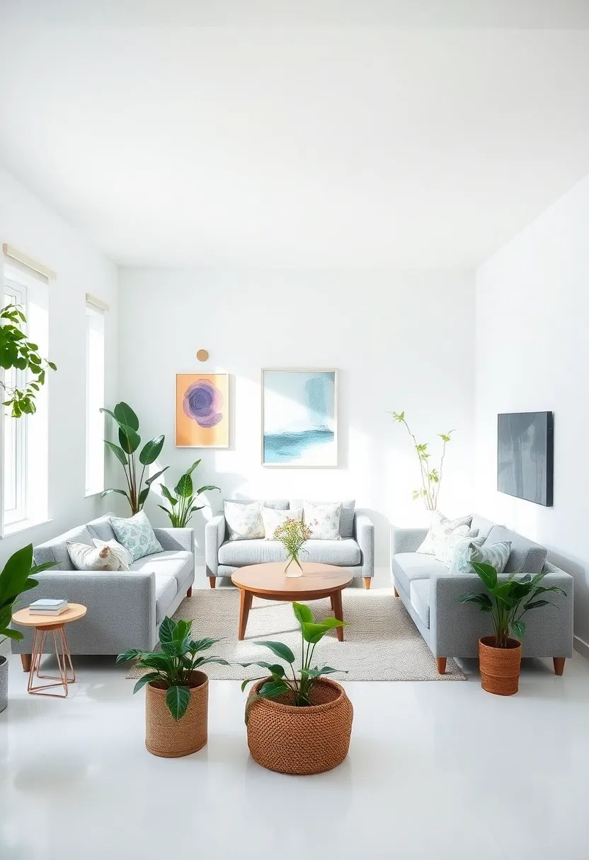 21 DIY Color Palette Ideas That Will Transform Your Home Without Breaking the Bank! - 21. Minimalist Magic: White and Light Gray