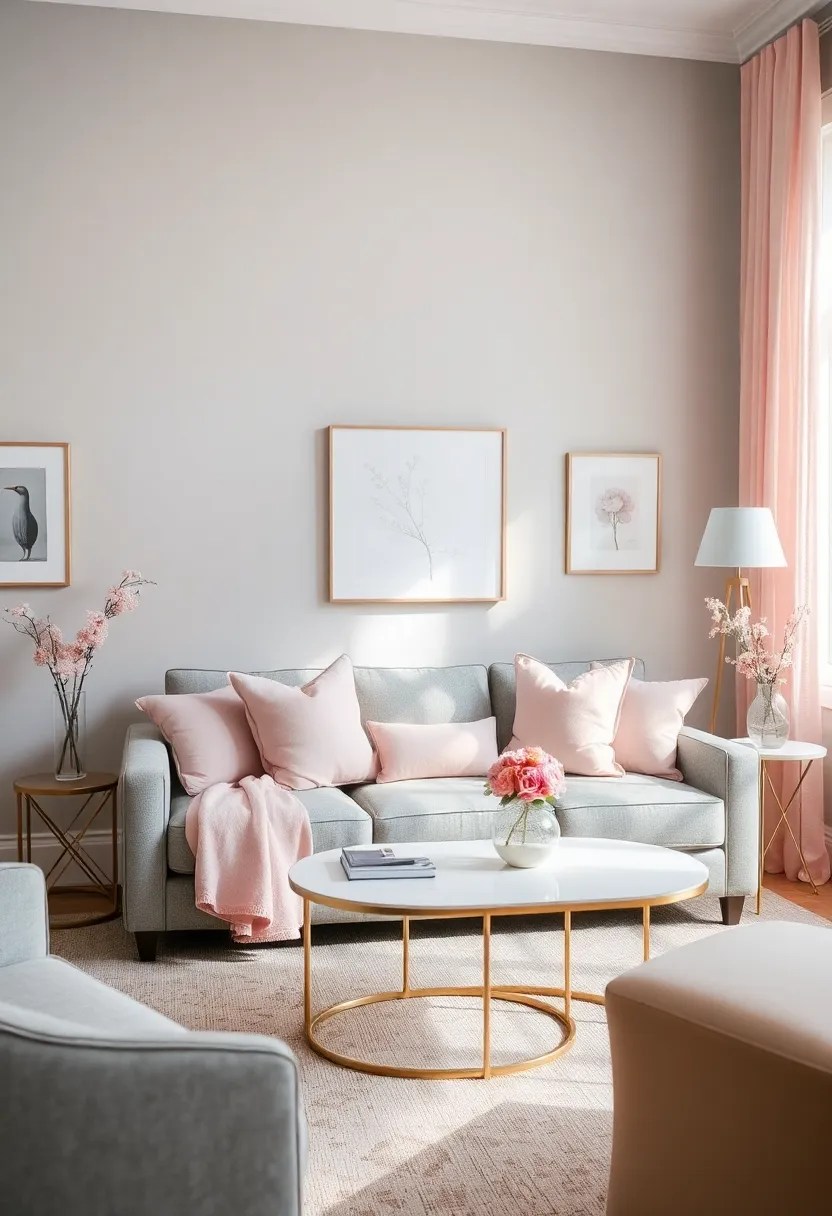 21 DIY Color Palette Ideas That Will Transform Your Home Without Breaking the Bank! - 4. Stylish Simplicity: Gray and Blush