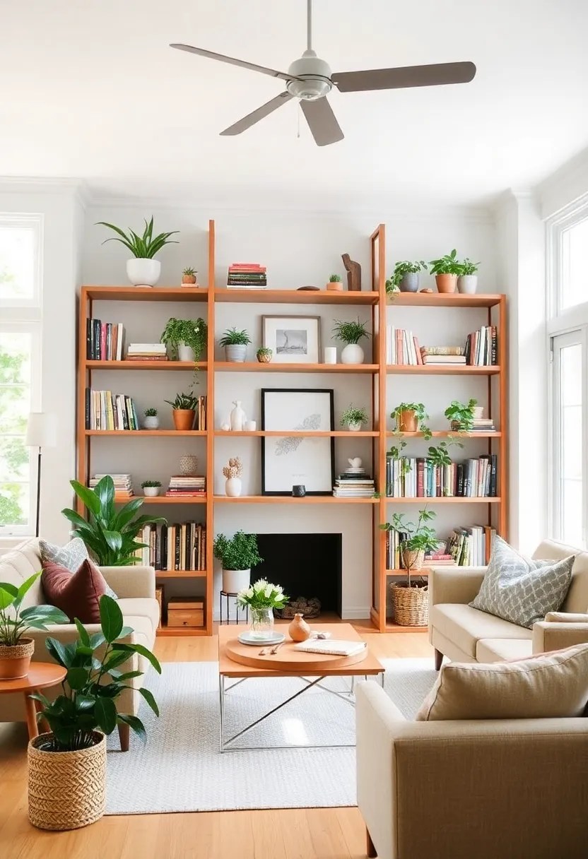 21 Stylish Bookshelves That Double as Storage in Your Living Room (You’ll Want #8!) - 12. Open Shelving Units