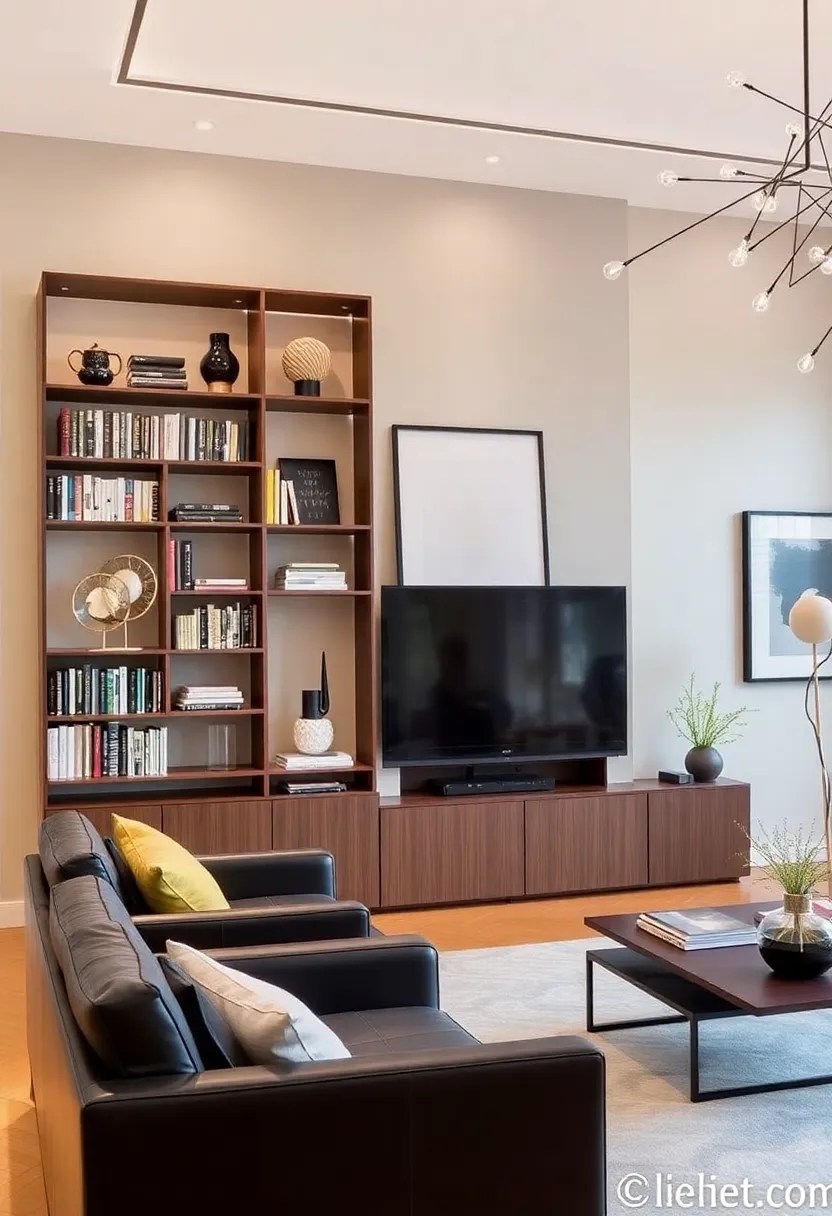 21 Stylish Bookshelves That Double as Storage in Your Living Room (You’ll Want #8!) - 13. Contemporary Bookshelves