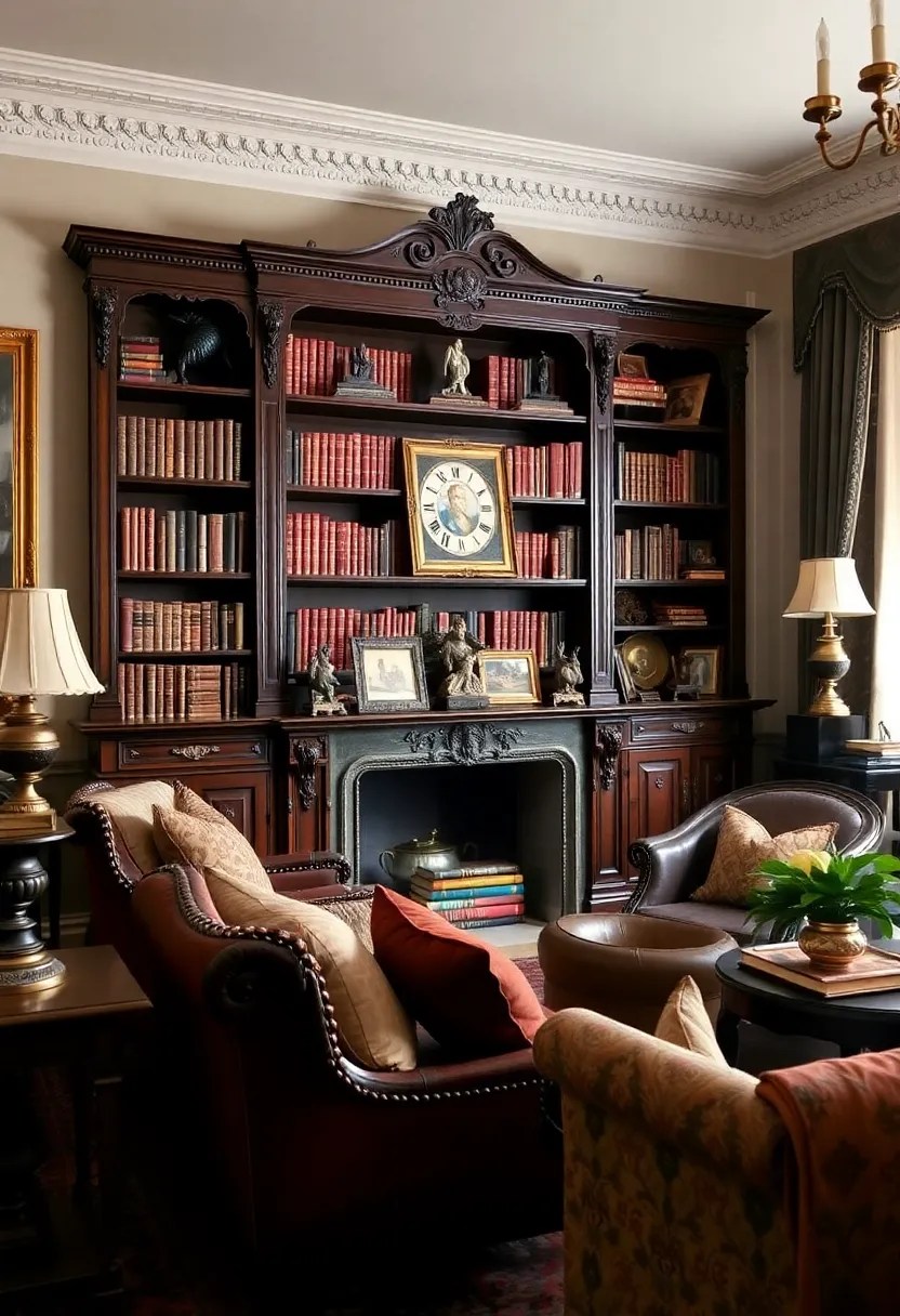 21 Stylish Bookshelves That Double as Storage in Your Living Room (You’ll Want #8!) - 14. Vintage Style Bookshelves