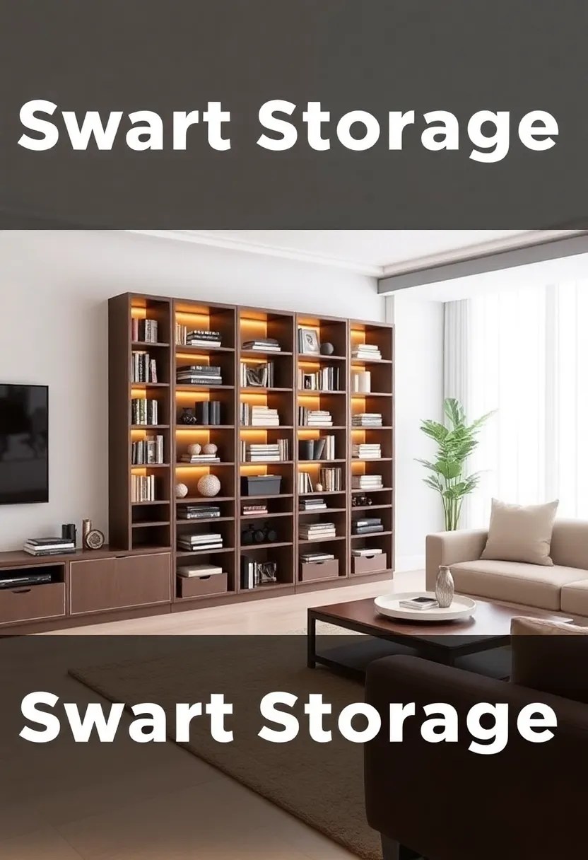 21 Stylish Bookshelves That Double as Storage in Your Living Room (You’ll Want #8!) - 21. Smart Storage Solutions