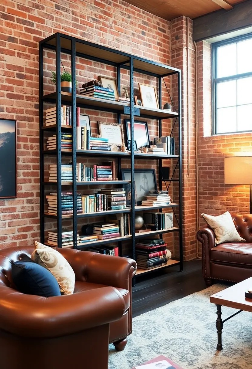 21 Stylish Bookshelves That Double as Storage in Your Living Room (You’ll Want #8!) - 5. Industrial Style Bookshelves