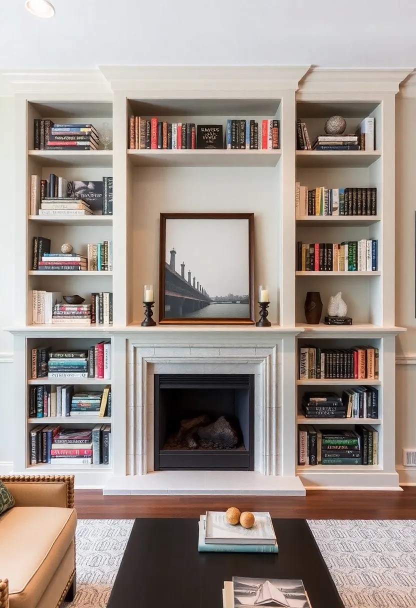 21 Stylish Bookshelves That Double as Storage in Your Living Room (You’ll Want #8!) - 7. Built-In Bookshelves