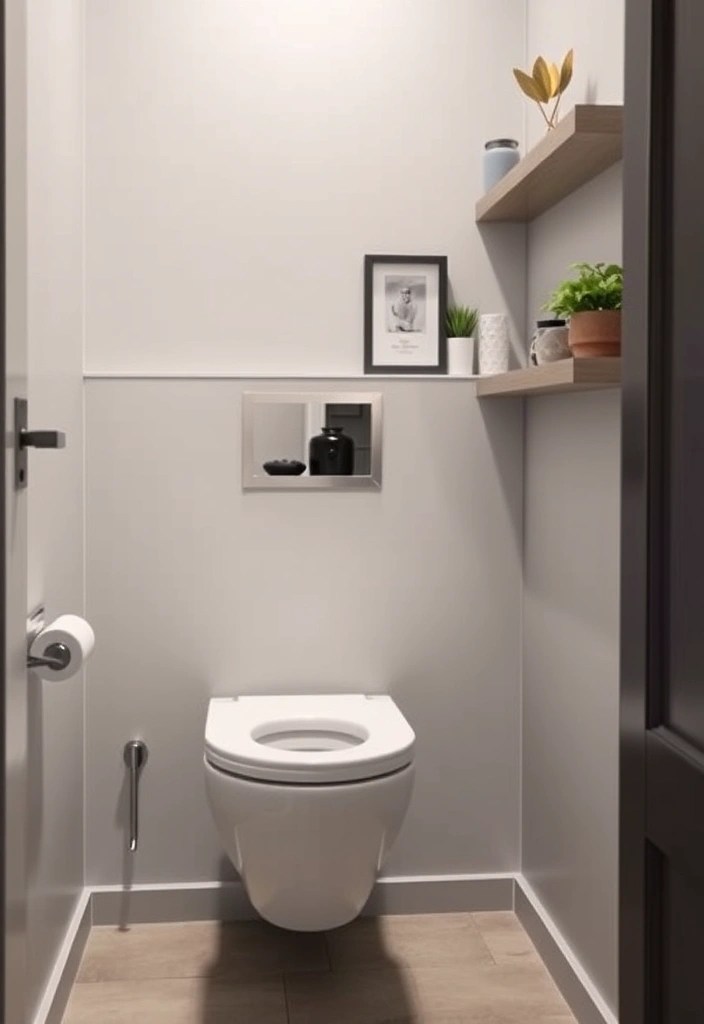 25 Modern Toilet Ideas That'll Elevate Your Downstairs Bathroom (Check Out #15 for Inspiration!) - 1. Wall-Mounted Elegance