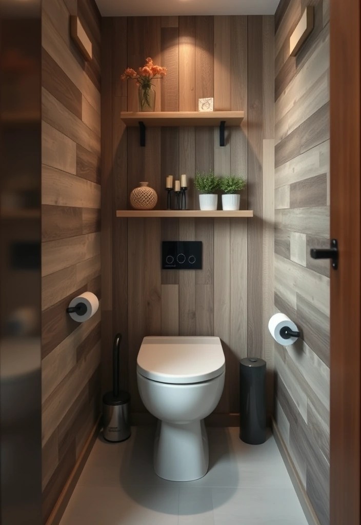25 Modern Toilet Ideas That'll Elevate Your Downstairs Bathroom (Check Out #15 for Inspiration!) - 18. Textured Walls