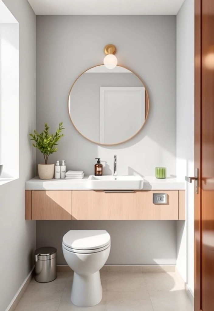 25 Modern Toilet Ideas That'll Elevate Your Downstairs Bathroom (Check Out #15 for Inspiration!) - 6. Floating Vanities