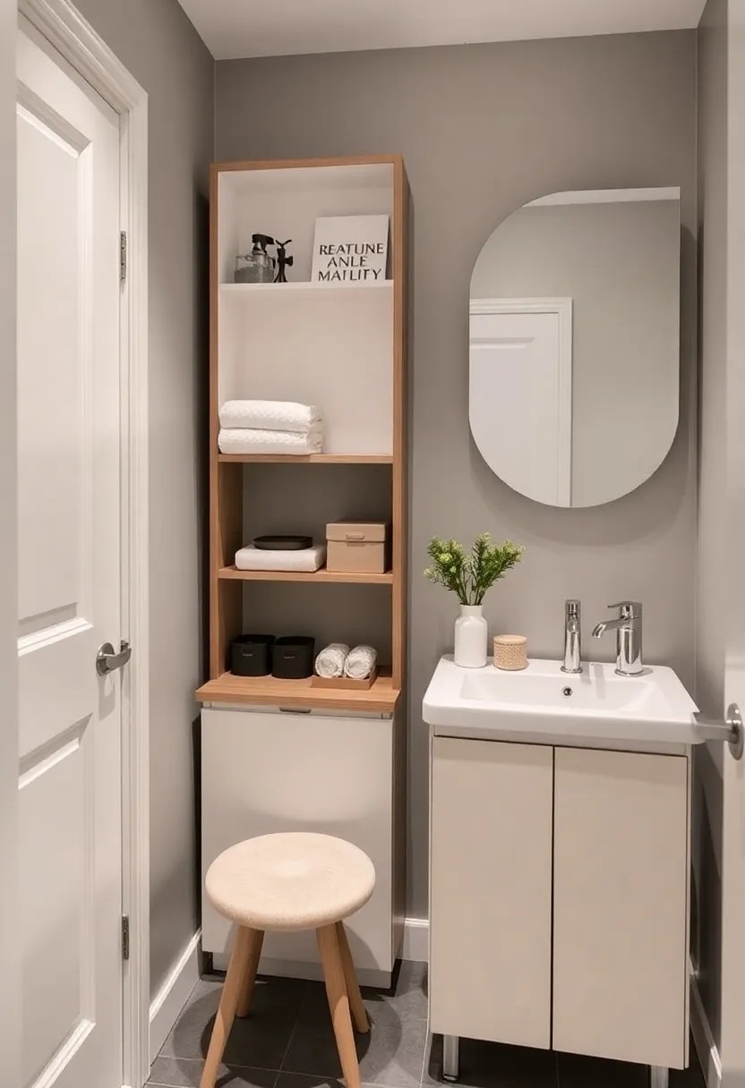 25 Smart Small Bathroom Design Hacks That'll Change the Way You Think About Space (Tip #8 Is Genius!) - 12. Opt for Slimline Furniture