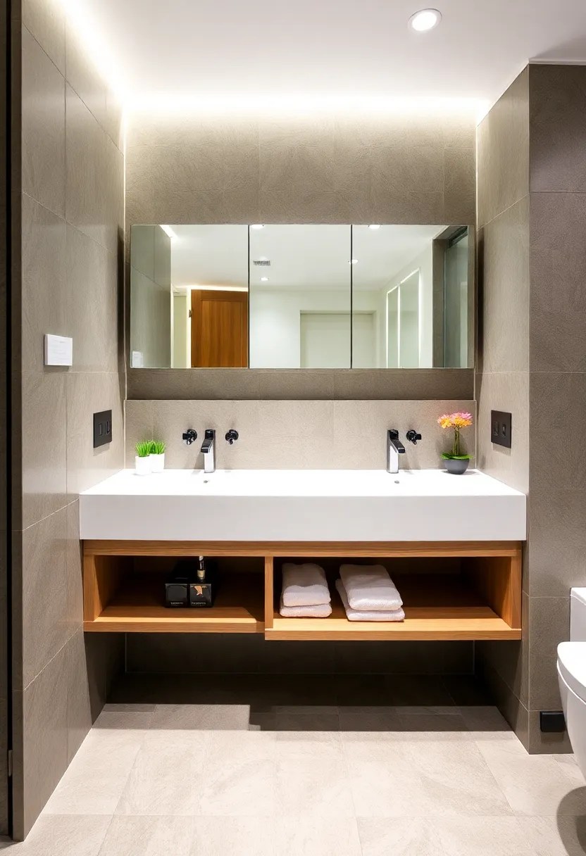 25 Smart Small Bathroom Design Hacks That'll Change the Way You Think About Space (Tip #8 Is Genius!) - 7. Go for a Floating Vanity