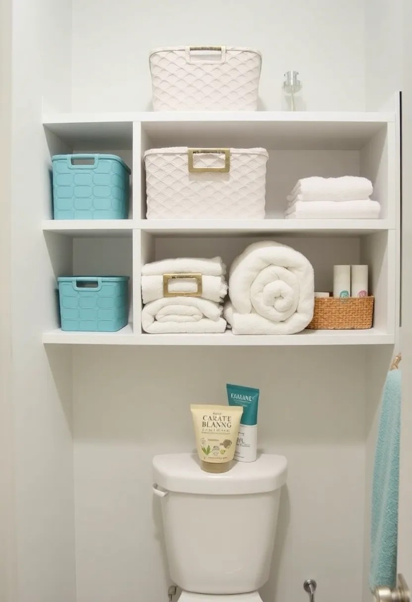 25 Smart Small Bathroom Design Hacks That'll Change the Way You Think About Space (Tip #8 Is Genius!) - 9. Use Decorative Storage Bins