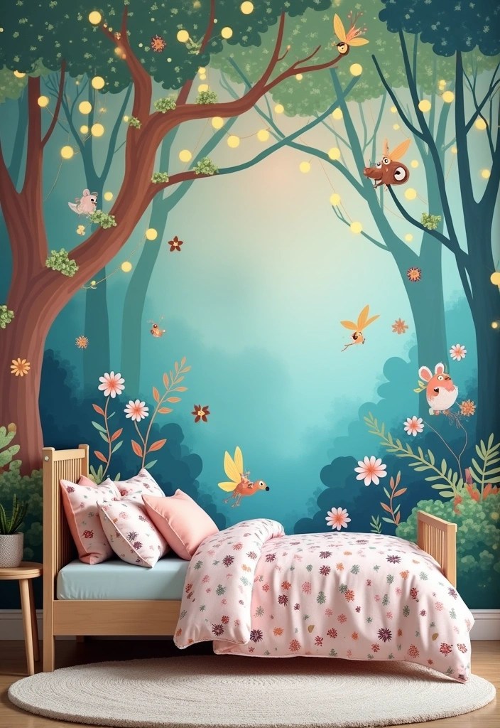 16 Artistic Kids Room Decor Ideas That Nurture Creativity (You Won't Believe #12!) - 1. Whimsical Wall Murals