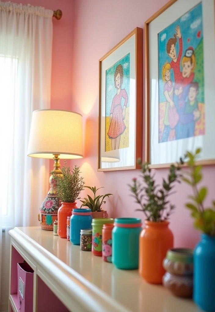 16 Artistic Kids Room Decor Ideas That Nurture Creativity (You Won't Believe #12!) - 12. Upcycled Art Projects