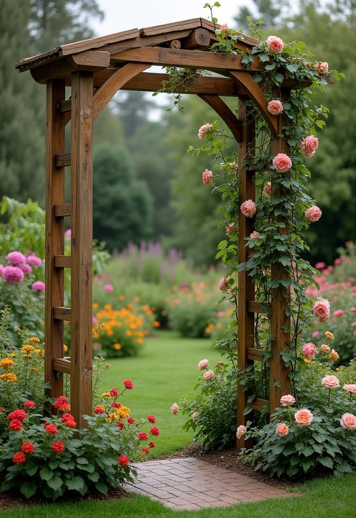 20 DIY Garden Studio Projects You Can Start This Weekend (You Won't Believe #12!) - 15. Garden Trellis for Climbing Plants