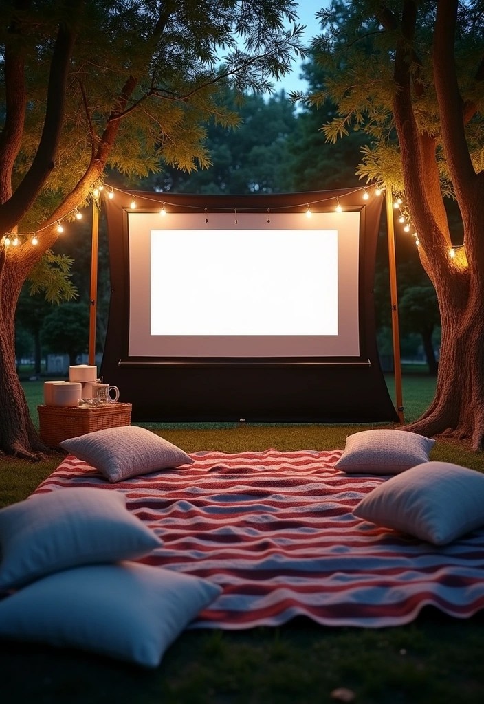 20 DIY Garden Studio Projects You Can Start This Weekend (You Won't Believe #12!) - 16. Outdoor Movie Screen