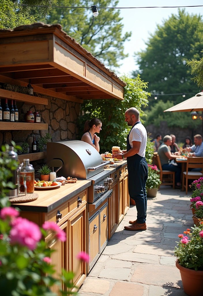 20 DIY Garden Studio Projects You Can Start This Weekend (You Won't Believe #12!) - 18. Outdoor Kitchen Setup