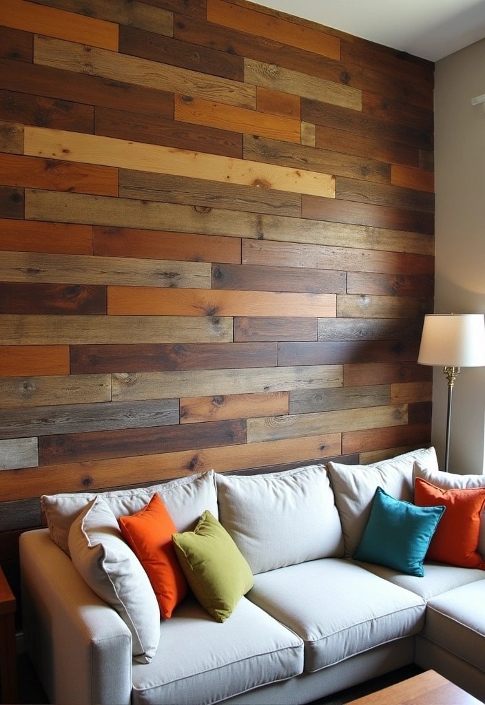 20 DIY Living Room Decor Projects That'll Bring Cozy Comfort on a Budget (Don't Miss #15!) - 15. Reclaimed Wood Accent Wall (Don't Miss This!)