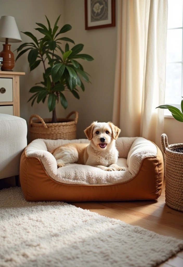20 DIY Living Room Decor Projects That'll Bring Cozy Comfort on a Budget (Don't Miss #15!) - 16. DIY Pet Bed