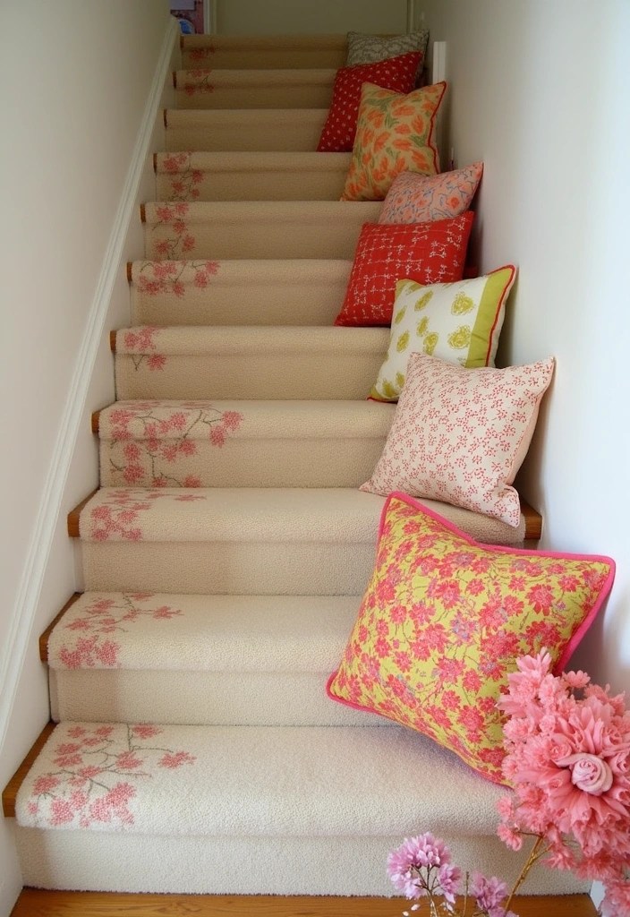 20 Family-Friendly Stair Panelling Ideas That Are Both Stylish and Practical (#9 Is Genius!) - 14. Soft Fabric Panels